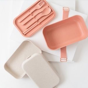 Our Place Bento Lunchbox - compartments with utensils